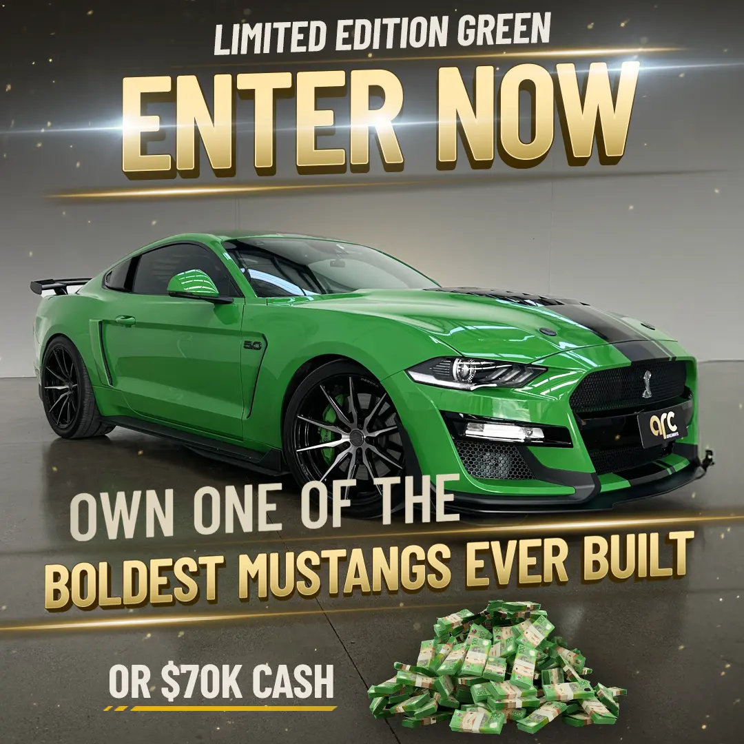 Win a GREEN-MUSTANG or $70,000 Cash