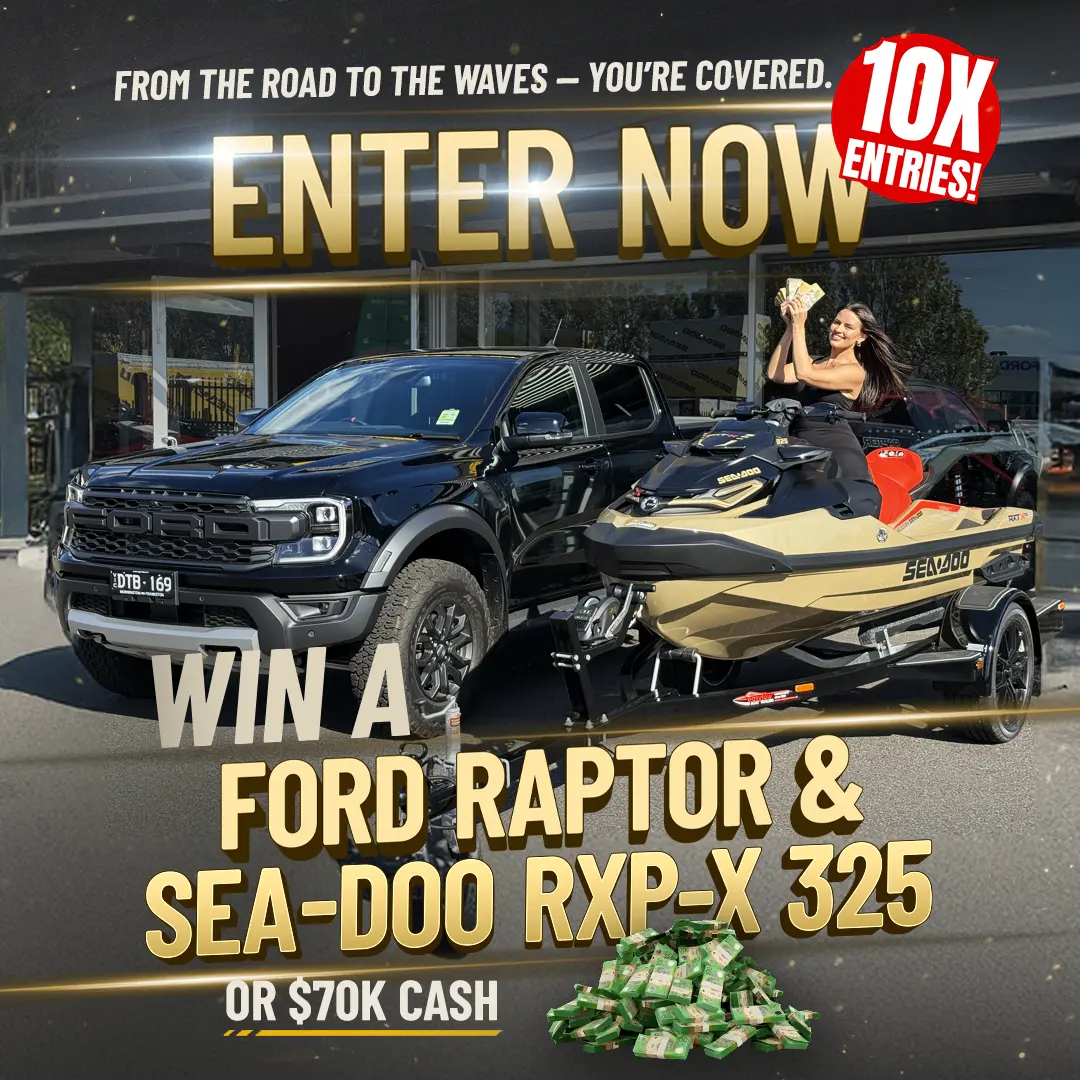 Win a FORD-JETSKI or $70,000 Cash